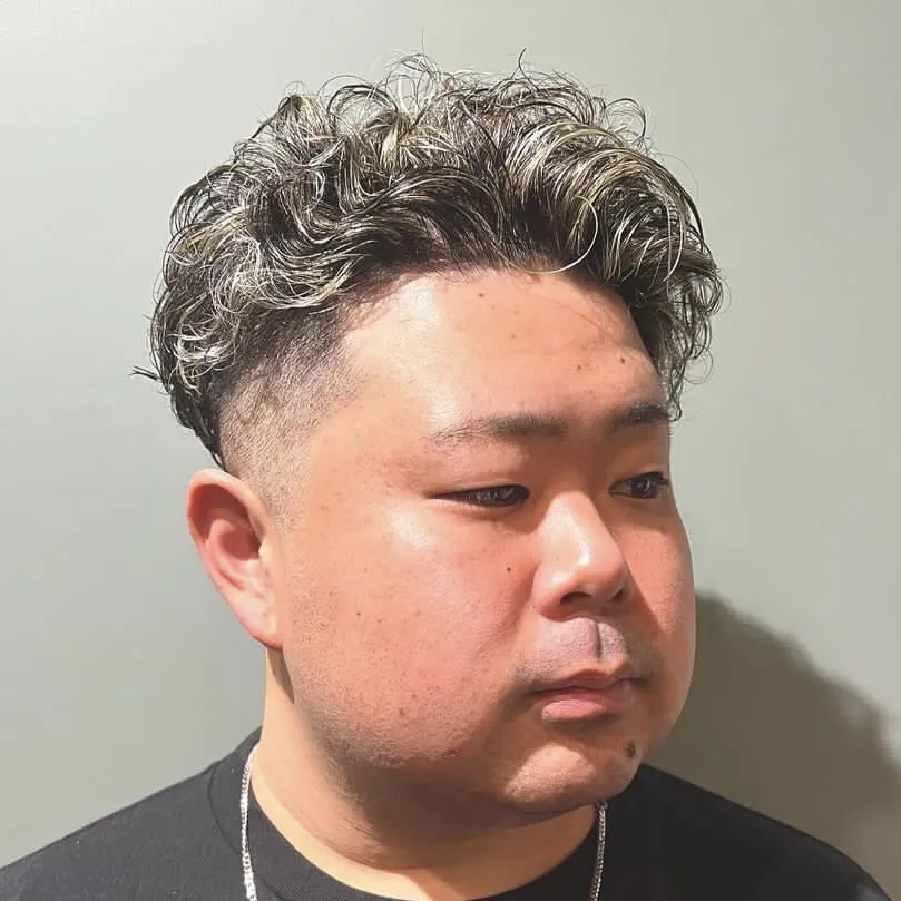 カット＋パーマ＋シェービング＋眉カット