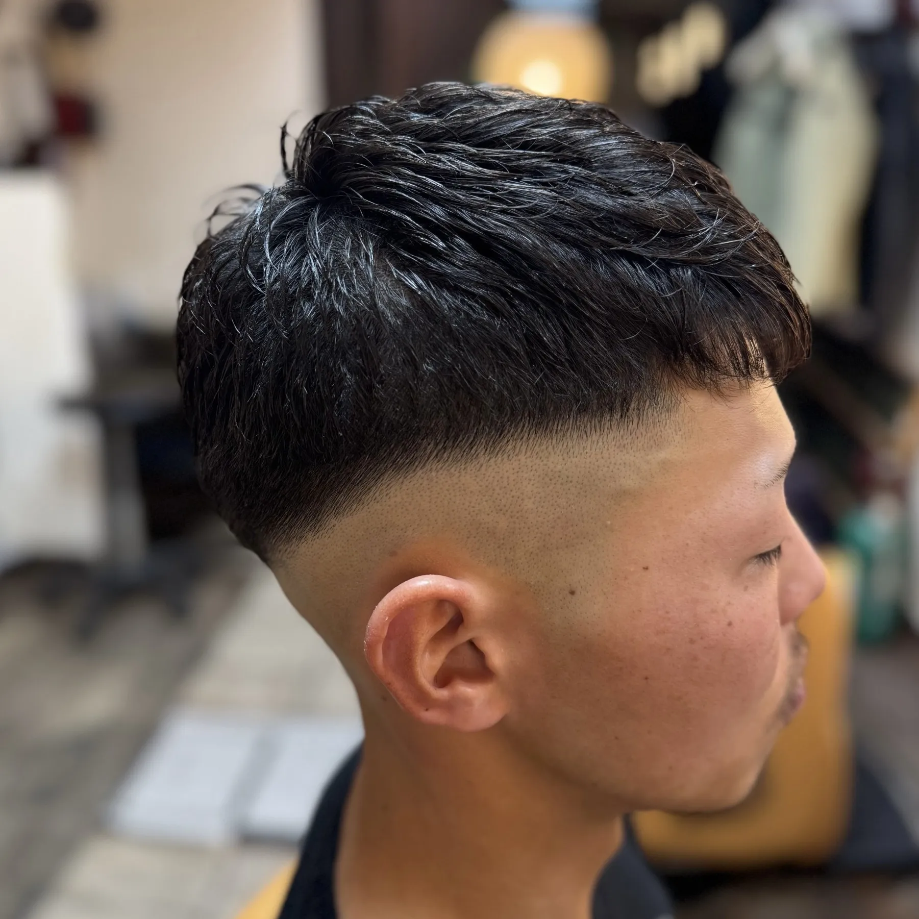 カット&炭酸アイロンパーマ&頭浸浴　