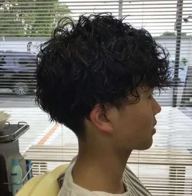 高校生カットコース+ミックスパーマ　