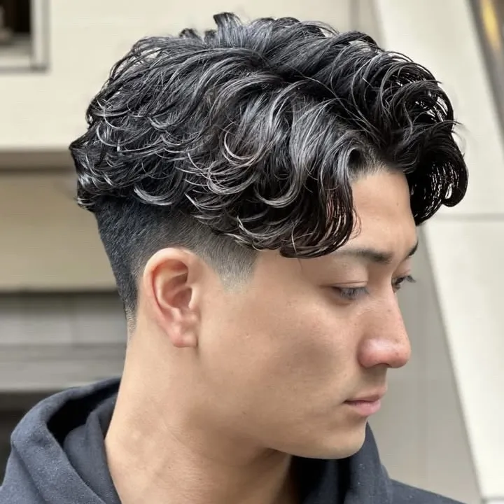 カット＋ウェーブパーマ