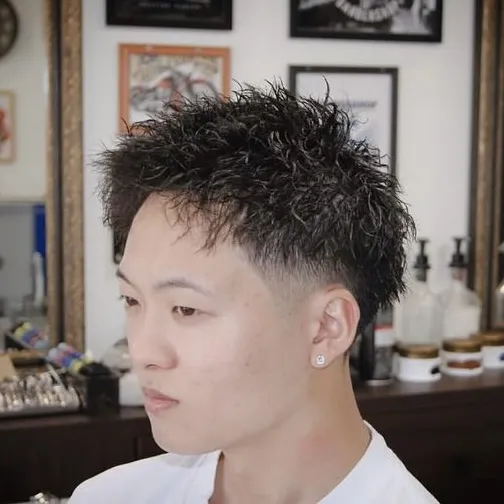 カット×ツイストパーマ　