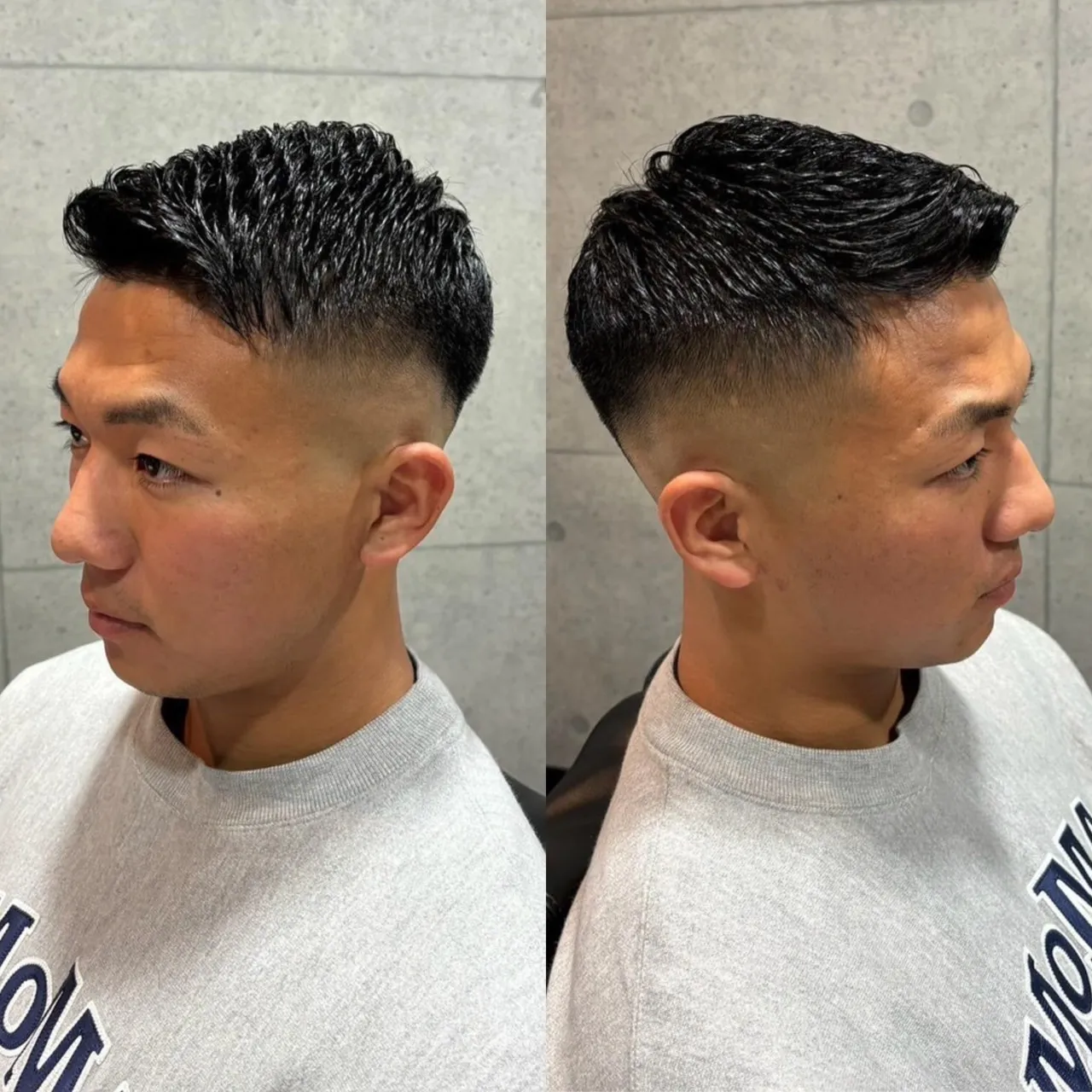 カットフルコース＋スキンフェード＋アイロンパーマ