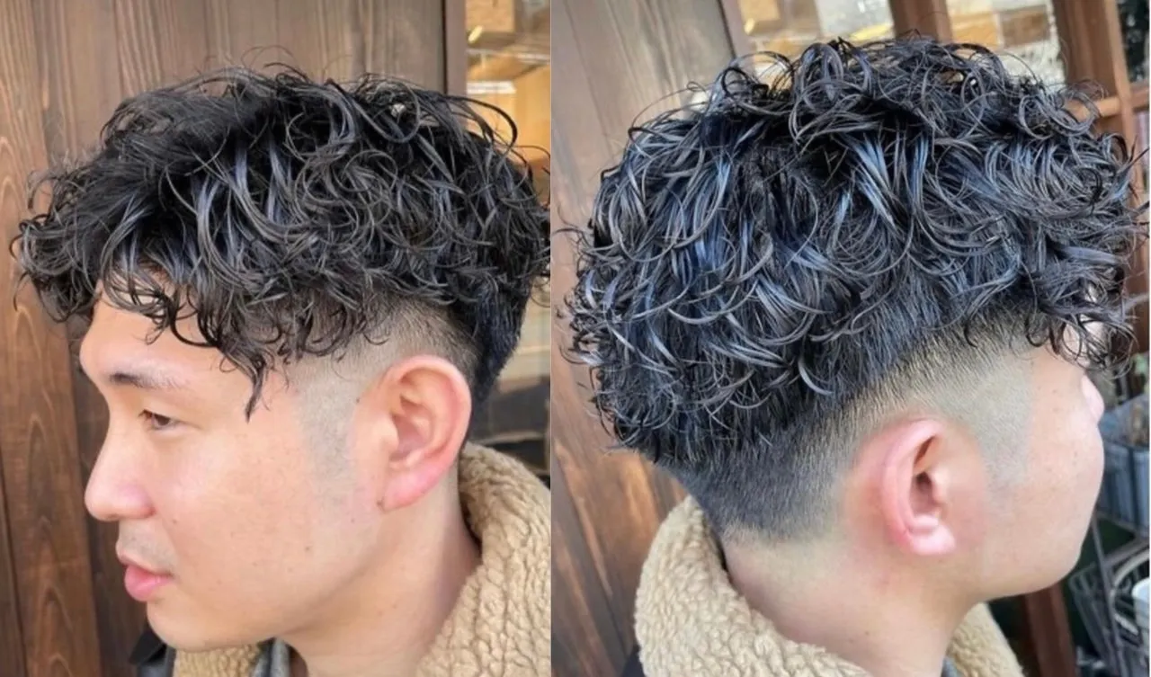 カット/パーマ/眉毛カットor高濃度炭酸スパ　