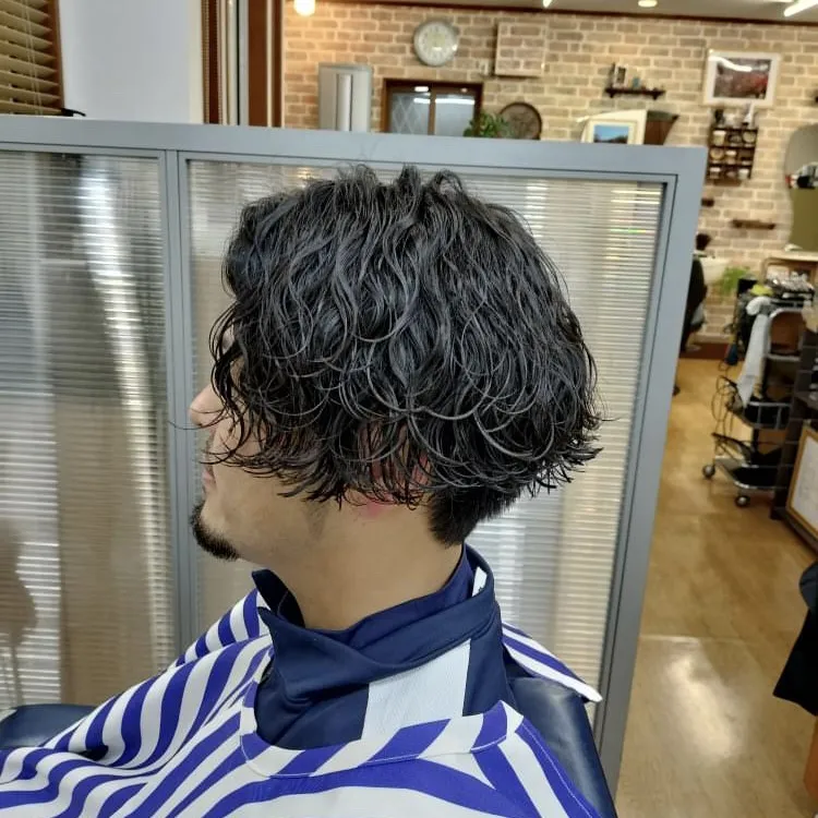 波巻きツイストスパイラルパーマ