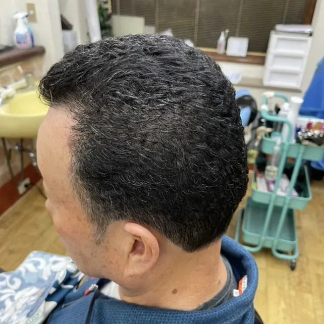 アイロンパーマ　