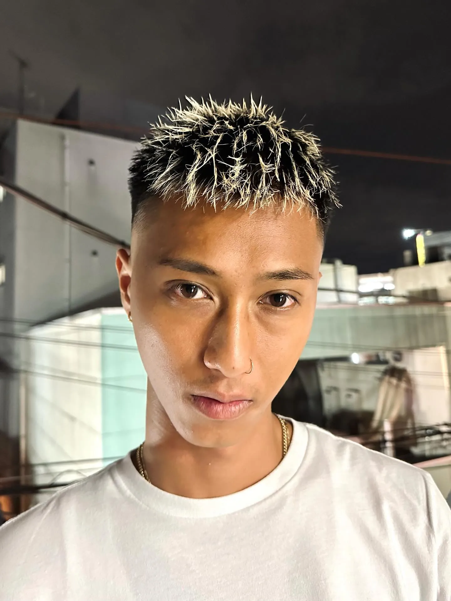 メンズフェードカット+ブリーチ