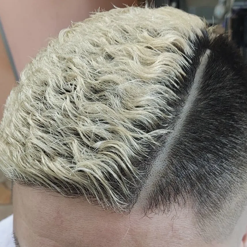 フェードカットアイロンパーマ　