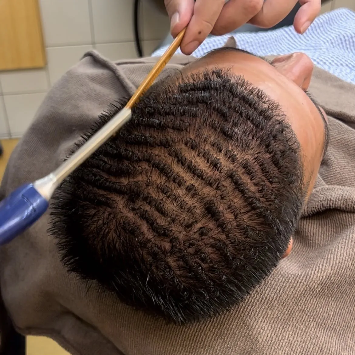 アイロンパーマ　