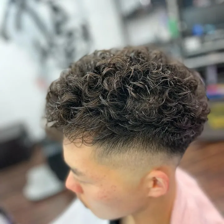 アイロンパーマ+ヘアカット　