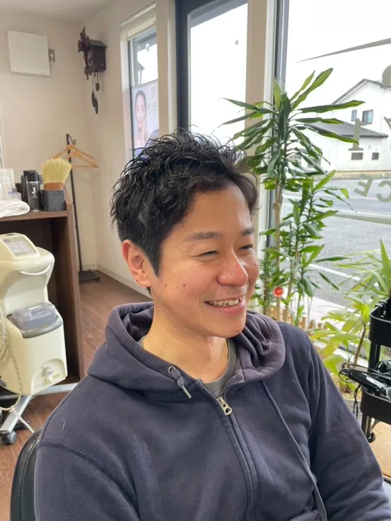 アイロンパーマ　