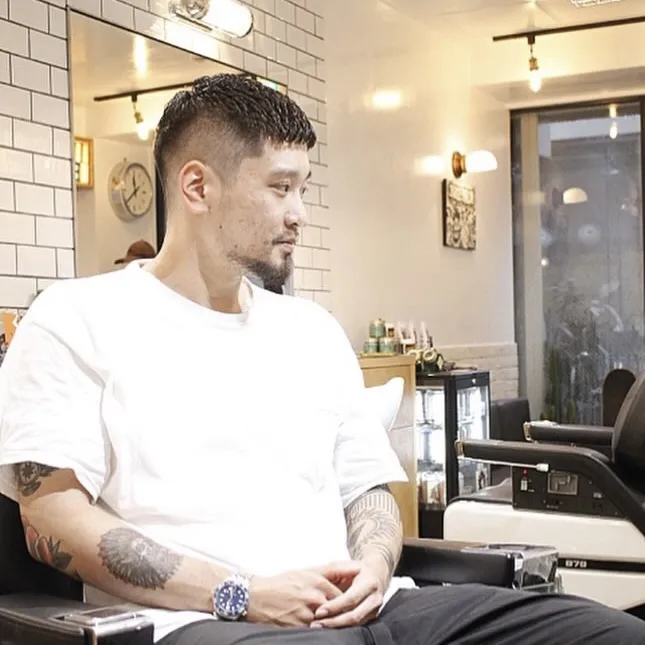 カット+アイロンパーマ　