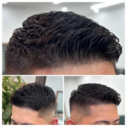 カット+アイロンパーマ　