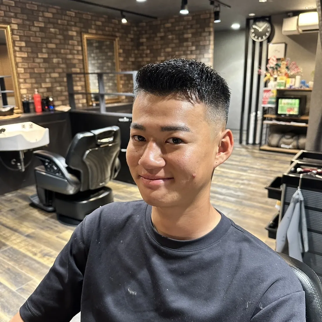 カットフルコース×スキンフェード　