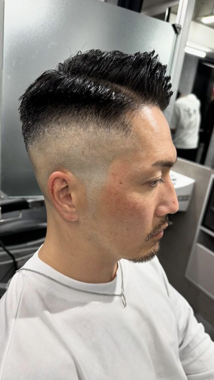 フェードカット＋ツイストパーマ