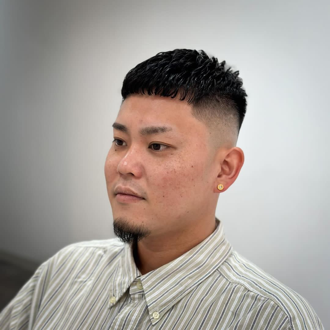 カット+アイロンパーマ　