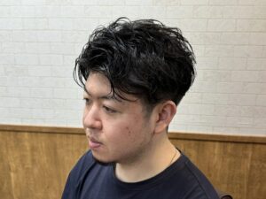 パーマ＋カット　　　