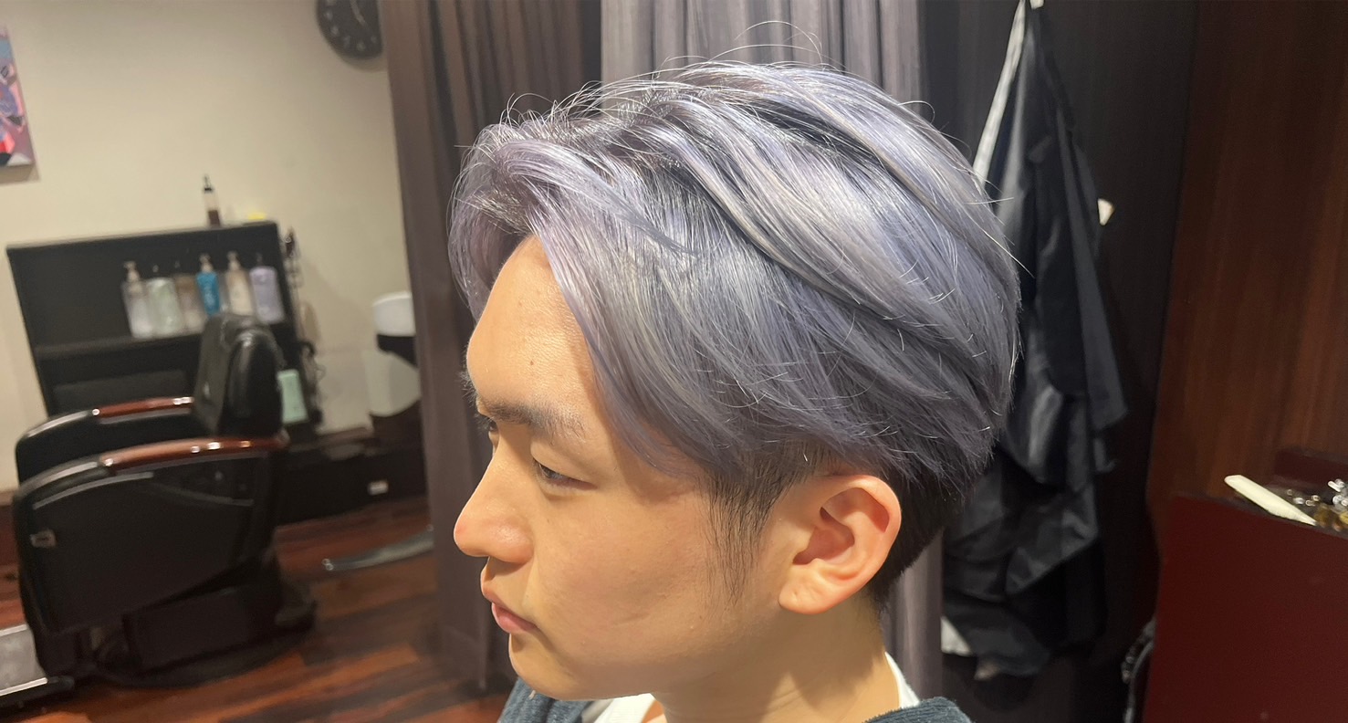 センターパート×カラー