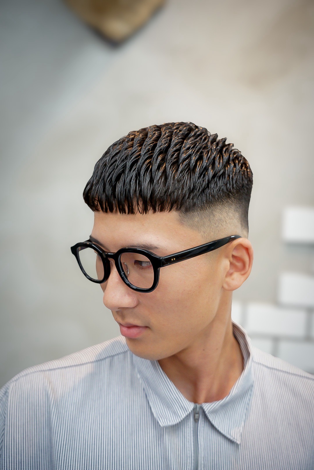 アイロンパーマ✖クロップスタイル   